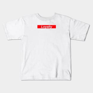 Loyalty // Red Box Logo Kids T-Shirt